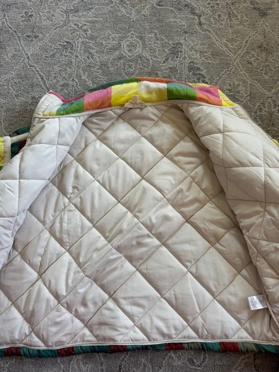 Colorblock Quilted Puffer Jacket - Multicolor - Picture 5 of 9